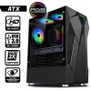 ARMAGGEDDON ATX RGB GAMING PC CASE TRON HOLO 5 BLACK