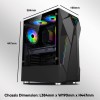 ARMAGGEDDON ATX RGB GAMING PC CASE TRON HOLO 5 BLACK