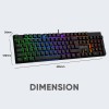 ARMAGGEDDON MECHANICAL KEYBOARD MKA-7C PHYCHEAGLE BLACK