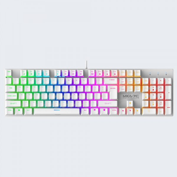 ARMAGGEDDON MECHANICAL KEYBOARD MKA-7C PHYCHEAGLE WHITE