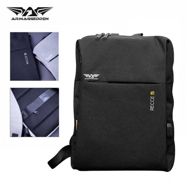 ARMAGGEDDON BACKPACK RECCE 15 GAIA FOR LAPTOP UP TO 15' BLACK