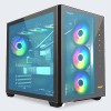 ARMAGGEDDON GAMING PC CASE FULL ATX TESSARAXX CORE 12 AIR BLACK