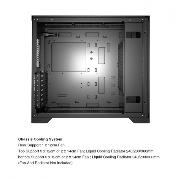 ARMAGGEDDON GAMING PC CASE FULL ATX TESSARAXX CORE 13 AIR BLACK