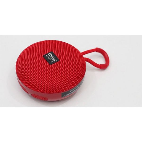 SONICGEAR SONICGO 2 BLUETOOTH 5.3 PORTABLE SPEAKER WITH MIC FM RADIO USB PLAYBACK RED