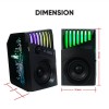 ARMAGGEDDON LUMO 2 RGB BLUETOOTH 5.3 LOW LATENCY STEREO SPEAKER 20 WATTS