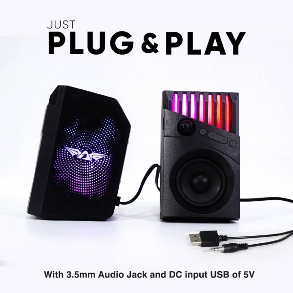 ARMAGGEDDON LUMO 2 RGB BLUETOOTH 5.3 LOW LATENCY STEREO SPEAKER 20 WATTS