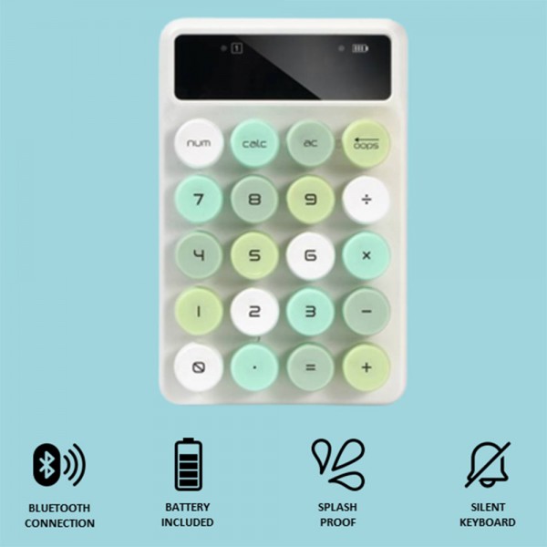 ALCATROZ NUMERIC PAD JELLYBEAN NUM A3 CRAYON GREEN