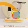 SONICGEAR IOX K200 BLUETOOTH 5.1 HOME KARAOKE PORTABLE SPEAKER WITH WIRELESS MIC WHITE