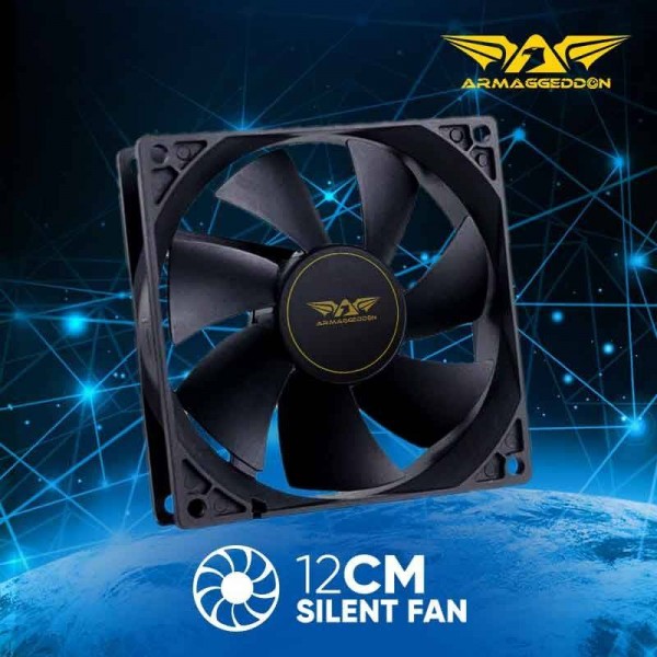 ARMAGGEDDON COOLER FAN SILENT 12 BLACK