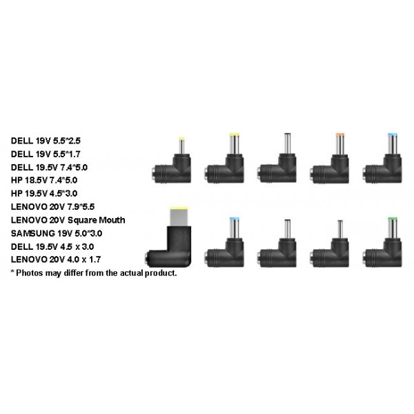 LAMTECH UNIVERSAL NOTEBOOK ADAPTER 90W 19V-20V 10 TIPS