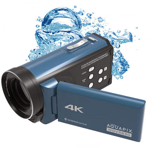 AQUAPIX WATERPROOF DV CAMCORDER WDV5630 GREYBLUE