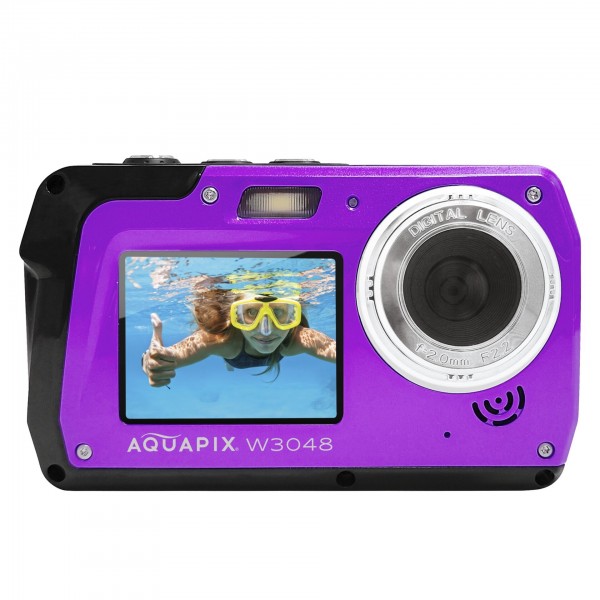 AQUAPIX WATERPROOF 4K CAMERA W-3048 PURPLE EDGE