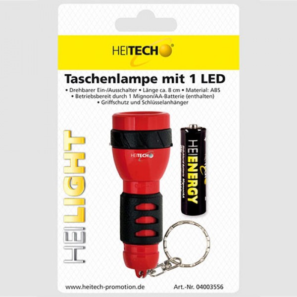 HEITECH FLASHLIGHT WITH 1 LED