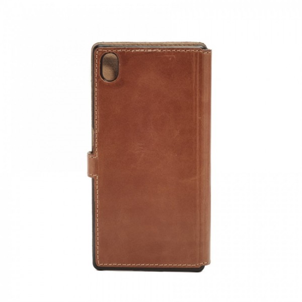 TELLUR BOOK CASE XPERIA M4 AQUA LEATHER BROWN