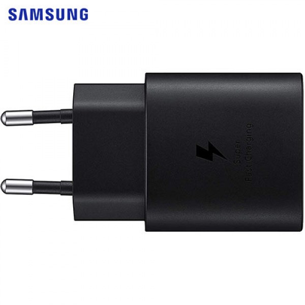 SAMSUNG WALL CHARGER USB-C 25W BLACK RETAIL PACK