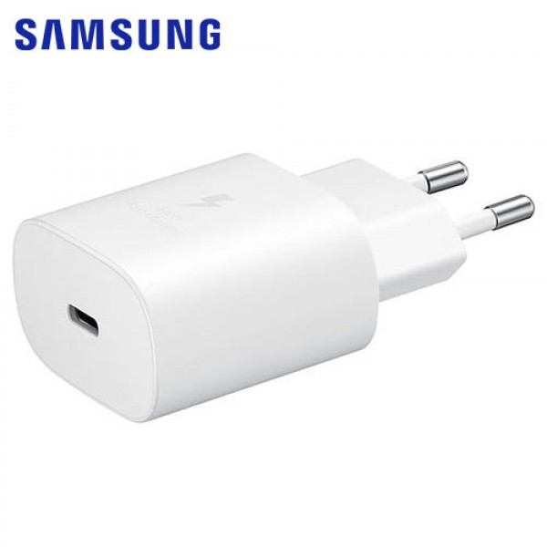 SAMSUNG WALL CHARGER USB-C 25W WHITE RETAIL PACK