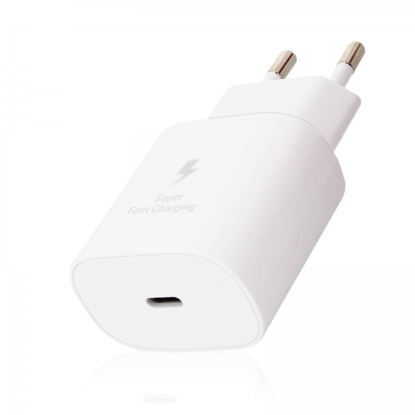 SAMSUNG WALL CHARGER USB-C 25W WHITE RETAIL PACK