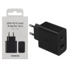 SAMSUNG PD ADAPTER USB-A + USB-C 35W BLACK RETAIL PACK