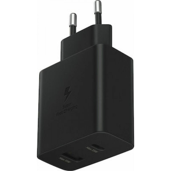 SAMSUNG PD ADAPTER USB-A + USB-C 35W BLACK RETAIL PACK