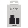 SAMSUNG PD ADAPTER USB-A + USB-C 35W BLACK RETAIL PACK