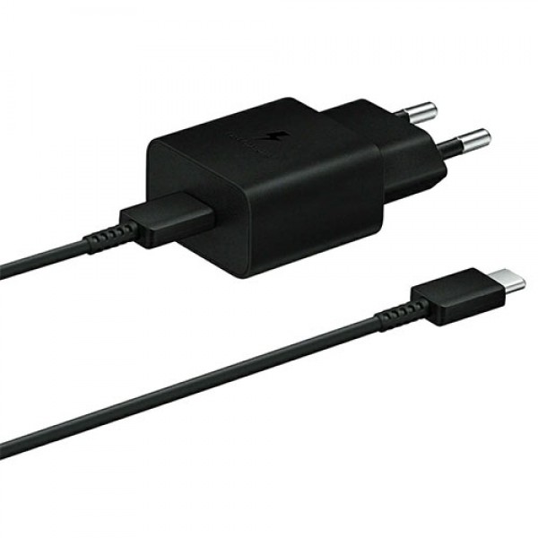 SAMSUNG USB CHARGER AND CABLE 15W BLACK