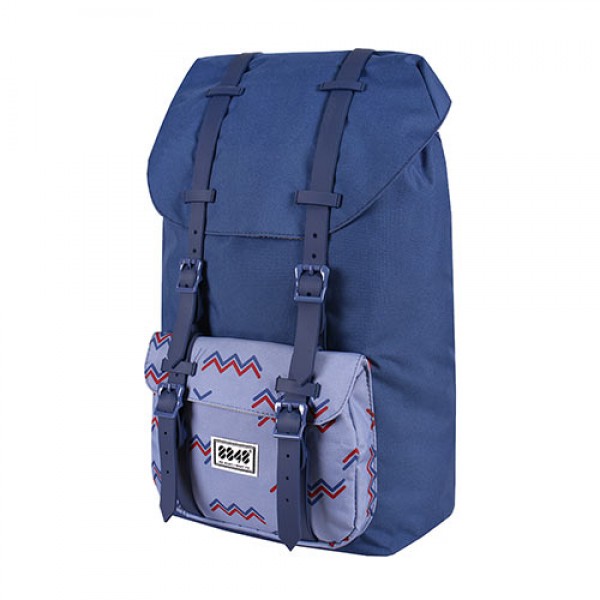 8848 TRAVEL BACKPACK UNISEX WATERPROOF 15,6' DARK BLUE/FADED DENIM WAVE