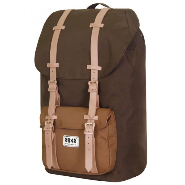 8848 TRAVEL BACKPACK 15,6' UNISEX WATERPROOF COFFEE