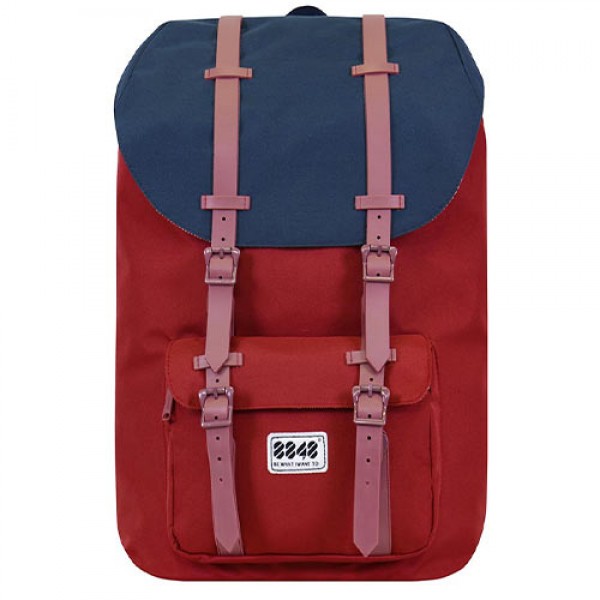 8848 TRAVEL BACKPACK 15,6' UNISEX WATERPROOF BURGUNDY BLUE