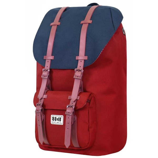 8848 TRAVEL BACKPACK 15,6' UNISEX WATERPROOF BURGUNDY BLUE