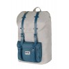 8848 TRAVEL BACKPACK 15,6' UNISEX WATERPROOF LIGHT GRAY WITH BLUE POCKET