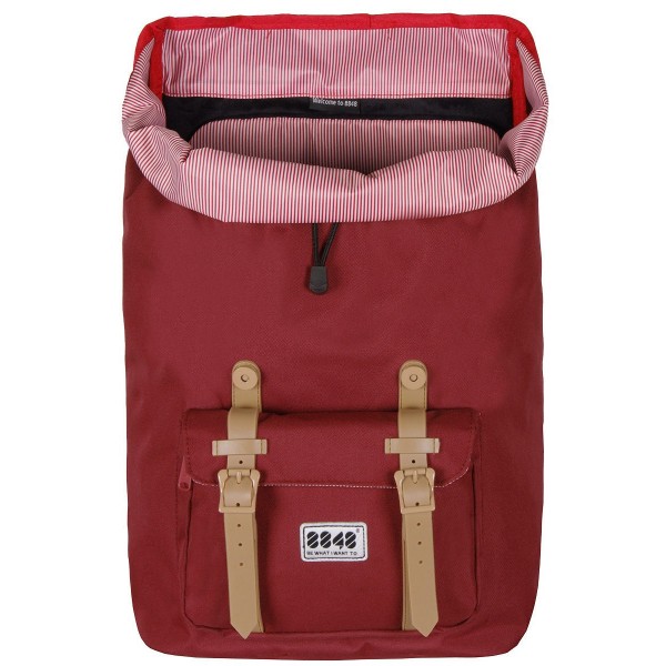 8848 TRAVEL BACKPACK 15,6' UNISEX WATERPROOF BURGUNDY