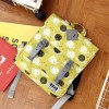 8848 BACKPACK FOR CHILDREN WITH SNAILS PRINT YELLOW