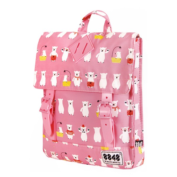 8848 BACKPACK FOR CHILDREN WITH WHITE BEARS PRINT