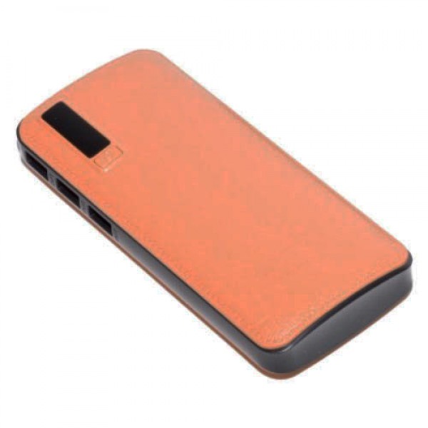 POWER BANK LEATHER 20000MAH 3xUSB BROWN