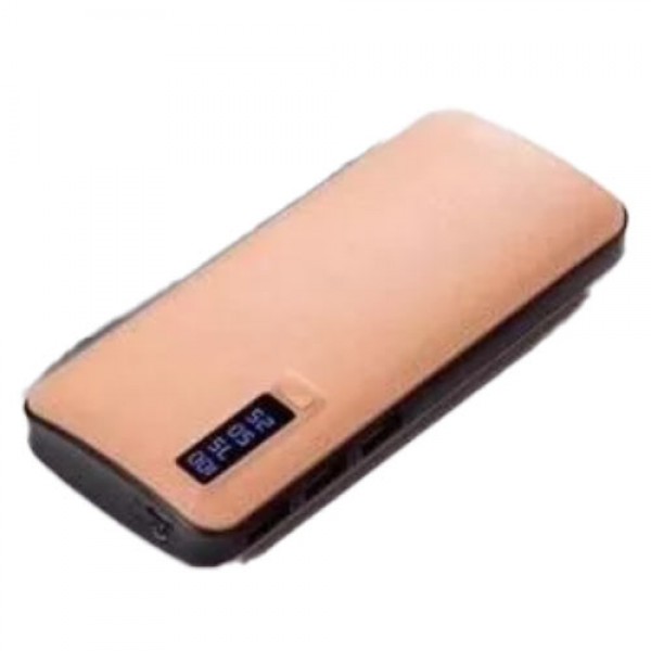 POWER BANK LEATHER 20000MAH 3xUSB BROWN