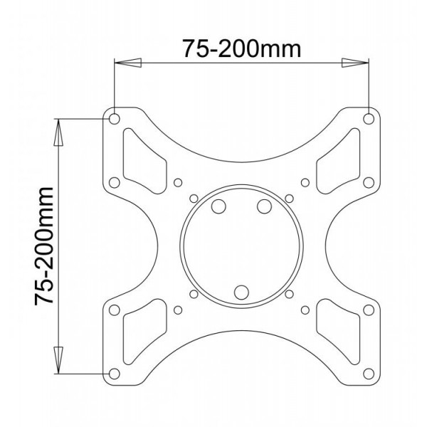 SBOX WALL MOUNT 19' - 43' / 48 - 109 cm