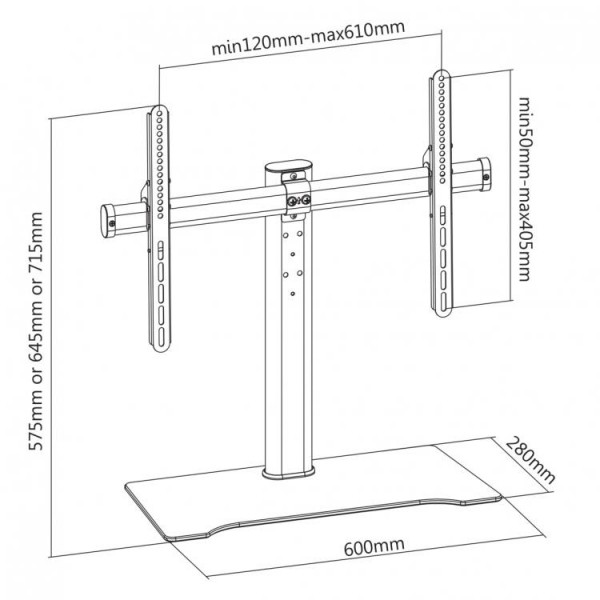 SBOX MONITOR STAND MOUNT 32'-55' / 82-140 cm