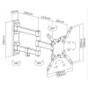 SBOX WALL MOUNT WITH DOUBLE ARM 13'-43'