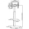 SBOX TROLLEY MOUNT 600x400 37'-70' 94 - 178 cm 40kg