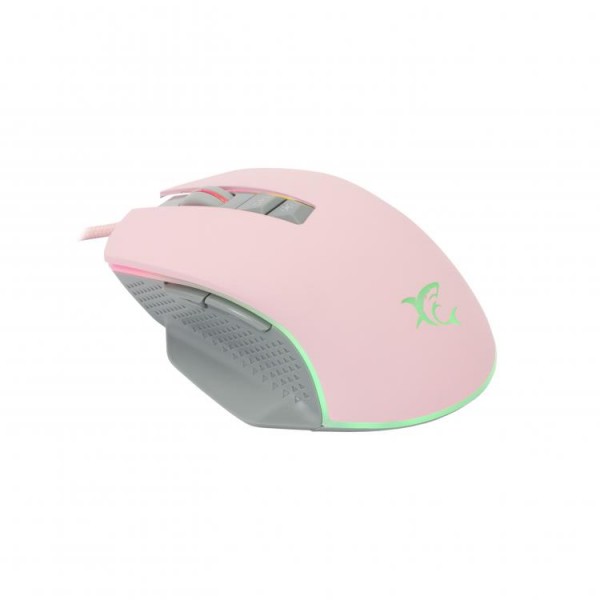 WHITE SHARK RGB GAMING MOUSE GARETH 6400 DPI PINK