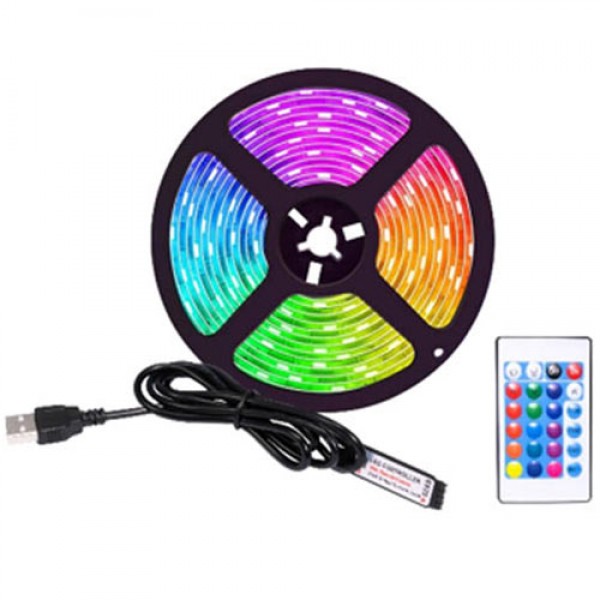 WHITE SHARK RGB LED STRIP + IR REMOTE HELIOS 5m