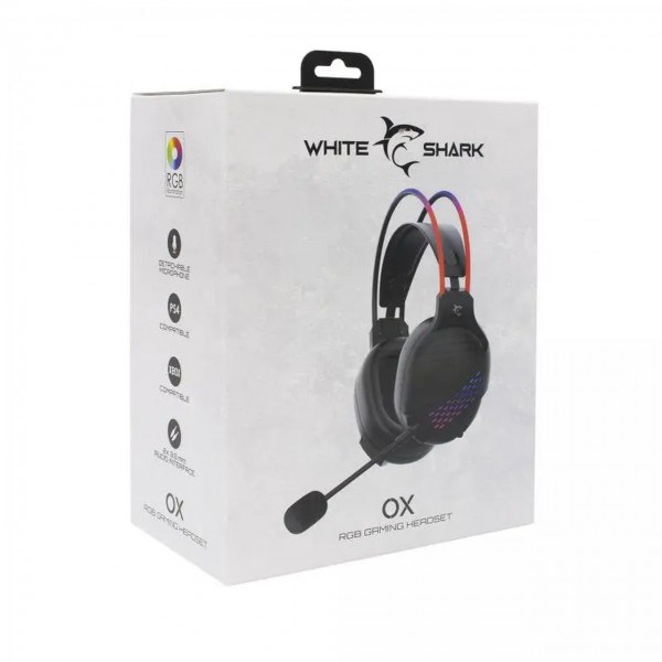 WHITE SHARK RGB HEADSET OX