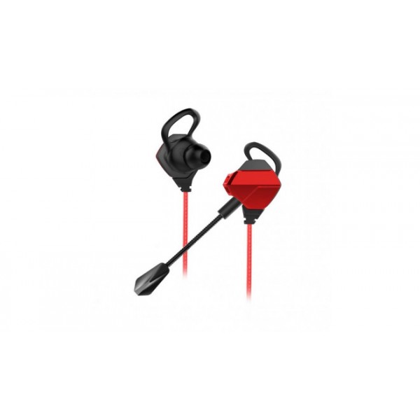 WHITE SHARK IN-EAR HEADSET + MICROPHONE EAGLE BLACK/RED