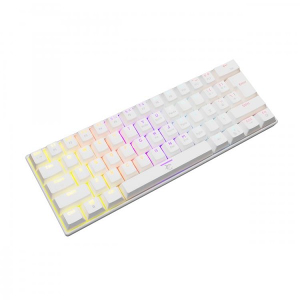 WHITE SHARK MECHANICAL KEYBOARD RED SWITCH SHINOBI WHITE