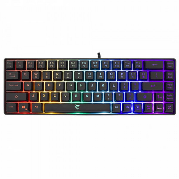 WHITE SHARK RGB GAMING MEMBRANE KEYBOARD RONIN BLACK