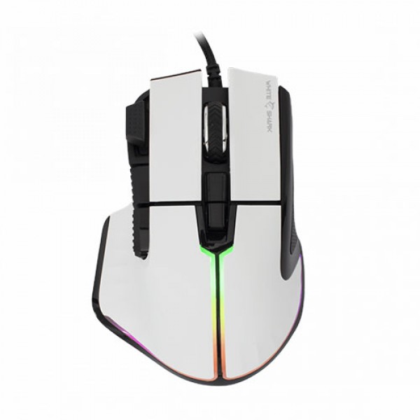 WHITE SHARK GAMING MOUSE GM-9006 MARROK WHITE 12000DPI