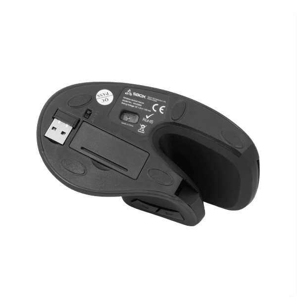 SBOX ERGONOMIC WIRELESS MOUSE BLACK