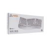 SBOX WIRELESS ERGONOMICAL KEYBOARD WHITE US LAYOUT