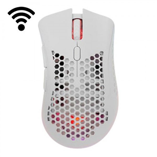 WHITE SHARK WIRELESS 500mAh Li-BAT GAMING MOUSE 10K  LIONEL WHITE