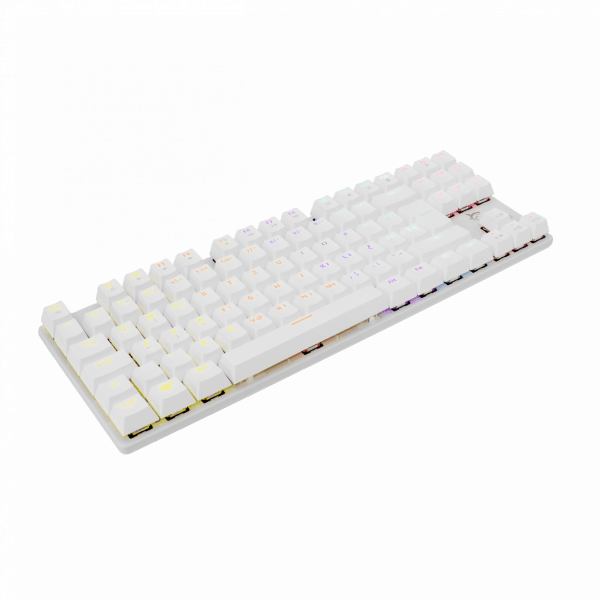 WHITE SHARK MECHANICAL KEYBOARD GK-2106 WHITE BLUE SWITCH